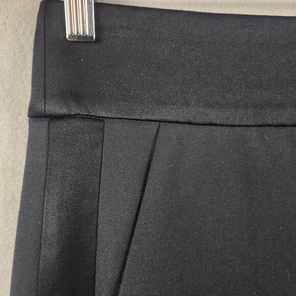 J.Crew Tuxedo Stripe Wool Wrap Pencil Skirt Women’s SZ 2 Black Fully Lined EUC - Picture 5 of 16